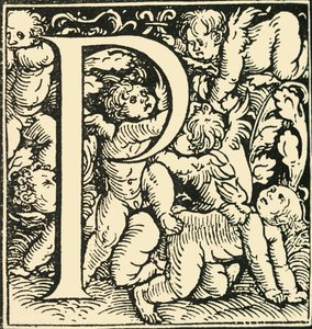 P - An Alphabet by Hans Weiditz, c1520-1521 by Hans Weiditz