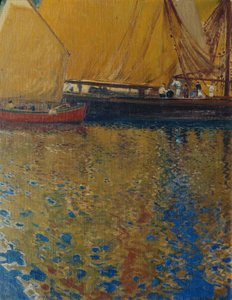 Morning Mood in the Harbor of Lussin by Hans Wilt