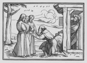 Abraham Entertaineth Three Angels, Genesis XVIII, 2