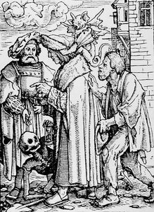 Death and the Councillor by Hans after Holbein the Younger
