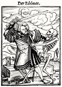 Death and the Nobleman by Hans after Holbein the Younger