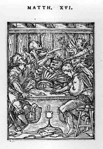 The Gamesters, from the Dance of Death series, engraved by Hans Lutzelburger (fl.1505-26) c.1526-28 by Hans after Holbein the Younger