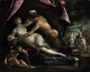 Pan and Selene by Hans von Aachen