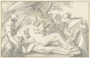 Venus Among Arts and Sciences by Hans von Aachen