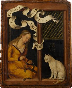 Portrait of a Young Man; (reverse) Girl Making a Garland