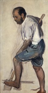 Bending Man. Study for the Frescoes in the Zoological Station Naples by Hans von Marées