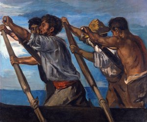 Rowers. Study for the Frescoes in the Zoological Station Naples by Hans von Marées