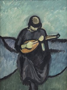 A Mandolinist by Harald Giersing