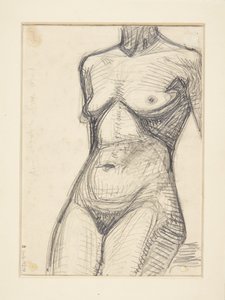 Torso of Female Model by Harald Giersing
