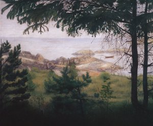 By the sea by Harald Oscar Sohlberg