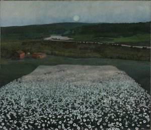 Flower Meadow in the North by Harald Oscar Sohlberg
