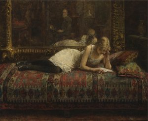 The Artist and His Model by Harlamov