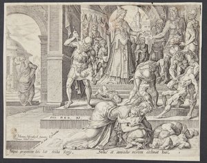 Athaliah Destroying the Royal Progeny by Harmen Jansz. Muller