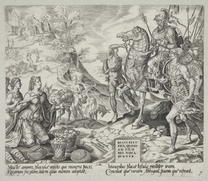 Blessed are the Peacemakers. Abigail Soothing David by Harmen Jansz. Muller