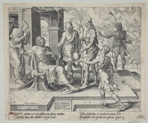 Blessed are the Poor in Spirit. Job Receiving the Ill News of His Misfortune