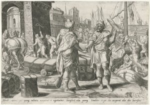 Servant with the Five Talents Trading (Parable of the Talents)