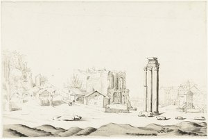Ruins of the Campo Vaccino in the Roman Forum