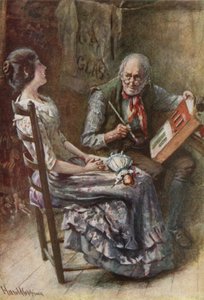 Bertha and her father by Harold Copping