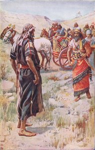 Elijah and Ahab (Illustration from Pictures That Teach The Crown Series, 1920)