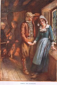 Gabriel and Evangeline by Harold Copping