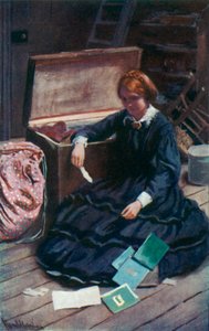 Illustration for Good Wives by Louisa M. Alcott by Harold Copping