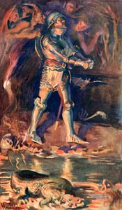 In the Valley of the Shadow of Death by Harold Copping