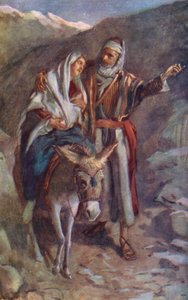 New Testament: The Flight into Egypt by Harold Copping