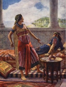 Old Testament: A Wicked King and Queen by Harold Copping