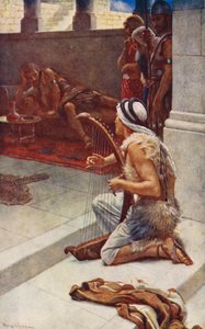Old Testament: David the Musician by Harold Copping