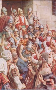 St Paul at Jerusalem, illustration from Harold Copping Pictures: The Crown Series