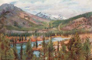 The Bow River at Banff by Harold Copping