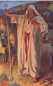 The Burning Bush (Illustration from Pictures That Teach The Crown Series, 1920)