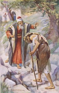 The prodigal son, illustration from Harold Copping Pictures: The Crown Series, c.1920s by Harold Copping