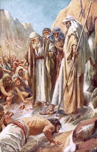 The Smiting of the Rock by Harold Copping