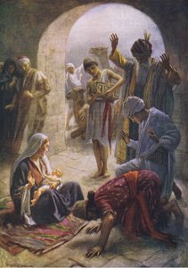 The visit of the wise men, illustration from Harold Copping Pictures: The Crown Series by Harold Copping