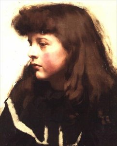Portrait of a Girl by Harold Harvey