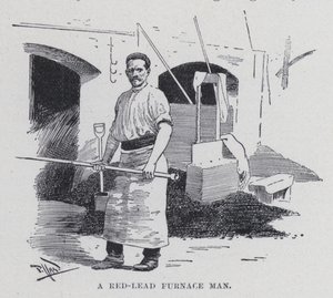 A red-lead furnace man by Harold Hume Piffard