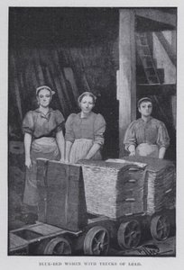 Blue-bed women with trucks of lead by Harold Hume Piffard