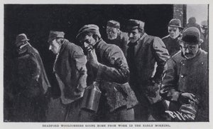 Bradford Woolcombers going home from work in the early morning