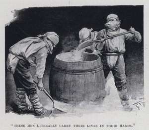 These men literally carry their lives in their hands by Harold Hume Piffard