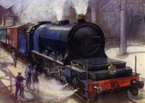 The Flamme Pacific, 2-10-0 Locomotive that Hauled the Brussels to Ostend Express Service on Belgian State Railways, the Most Powerful Locomotive in Europe of Its Time