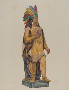 Cigar Store Indian by Harriette Gale