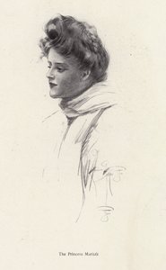 A character, Countess Frina Mavrodin from the novel, The Princess Moritza, by Percy Brebner