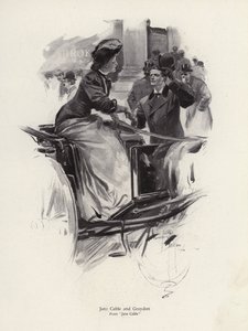 Characters Jane Cable and Graydon from the novel Jane Cable, by George Barr McCutcheon by Harrison Fisher