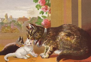 Puss and Her Kittens