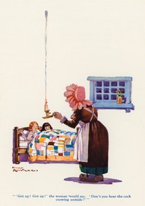 The Widow and her Little Maidens by Harry Rountree