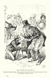 Illustration for Dombey and Son by Charles Dickens by Harry (after) Furniss