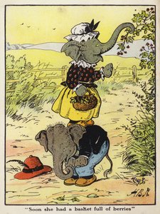 Soon she had a basket full of berries by Harry B Neilson