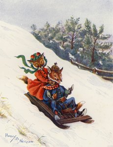 Tobogganing by Harry B Neilson