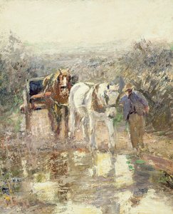 Horses and Cart by Harry Fidler